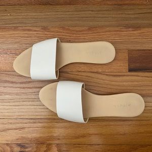 Nisolo Isla Slide Sandals cream
